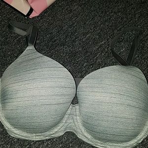 PINK marble grey wear everyday bra NWOT